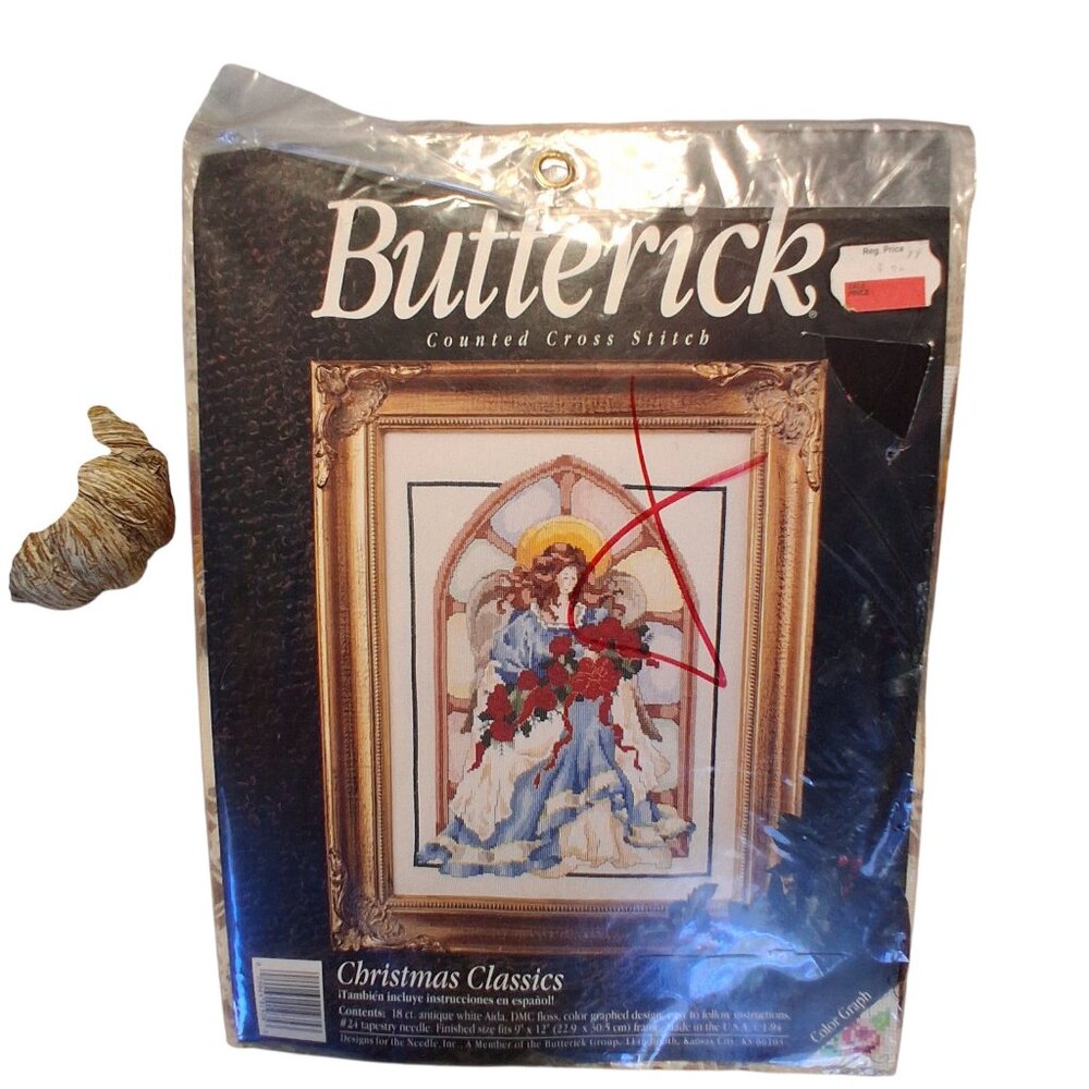 Butterick new counted cross stitch 1935 Angel Christmas Classics